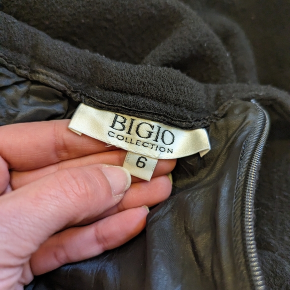 Vintage Bigio Collection black pencil skirt size 6 - Picture 6 of 6